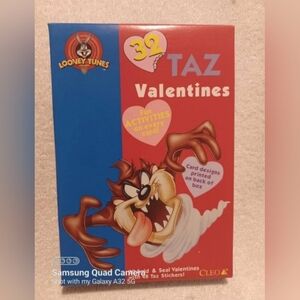Vintage Looney tunes Tasmanian devil valentine day greetings cards